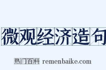 微观经济造句是什么意思的图片